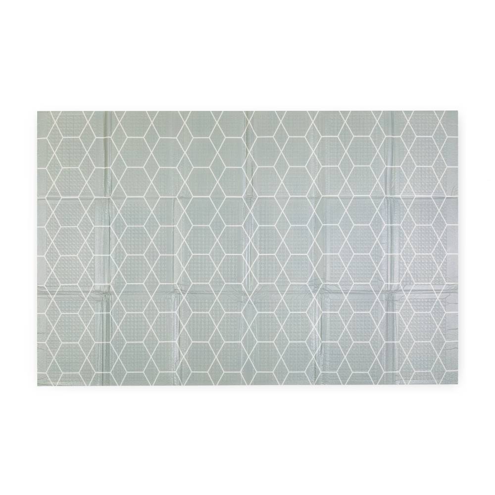 PETITE&amp;MARS Dvostrana podloga za igru Campy, Animals&amp;Hexagon 130x200 cm