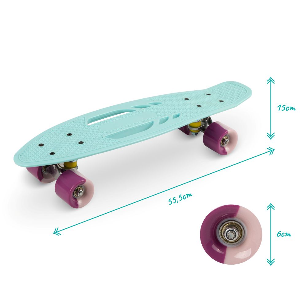 QKIDS GALAXY skateboard, light blue