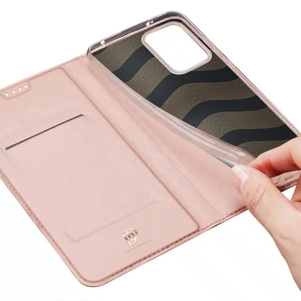 DUX DUCIS Skin Pro - flipové pouzdro pro Redmi Note 12 5G růžové