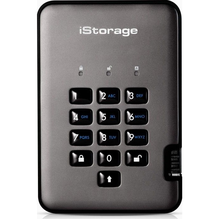 iStorage diskAshur PRO2 vanjski tvrdi disk 2 TB USB Tip-A 3.2 Gen 1 (3.1 Gen 1) Crno