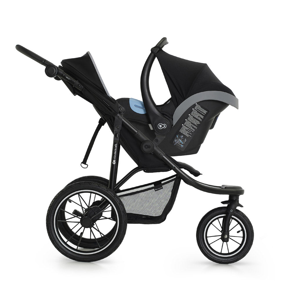 Kinderkraft sportska kolica s tri kotača HELSI 2, Black