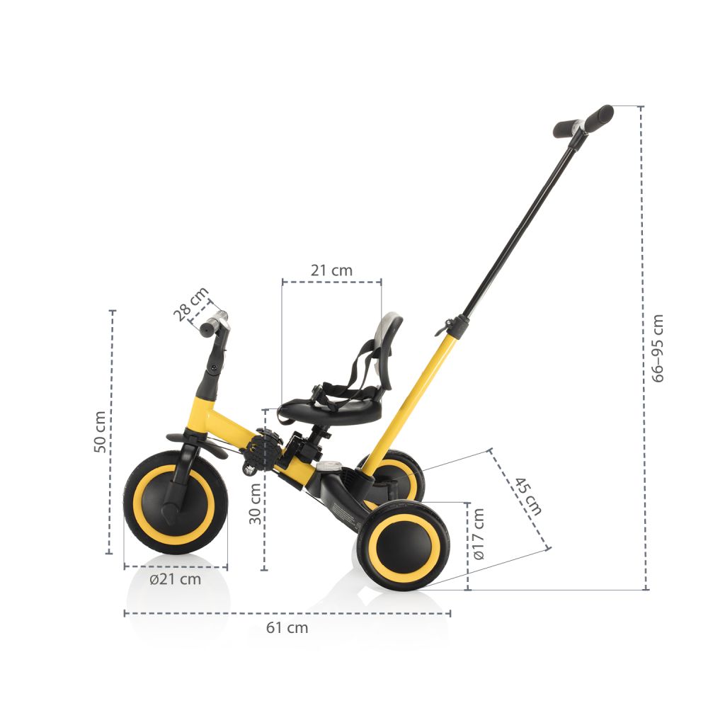 Zopa Tricikl Razor 3u1, Quartz Pink