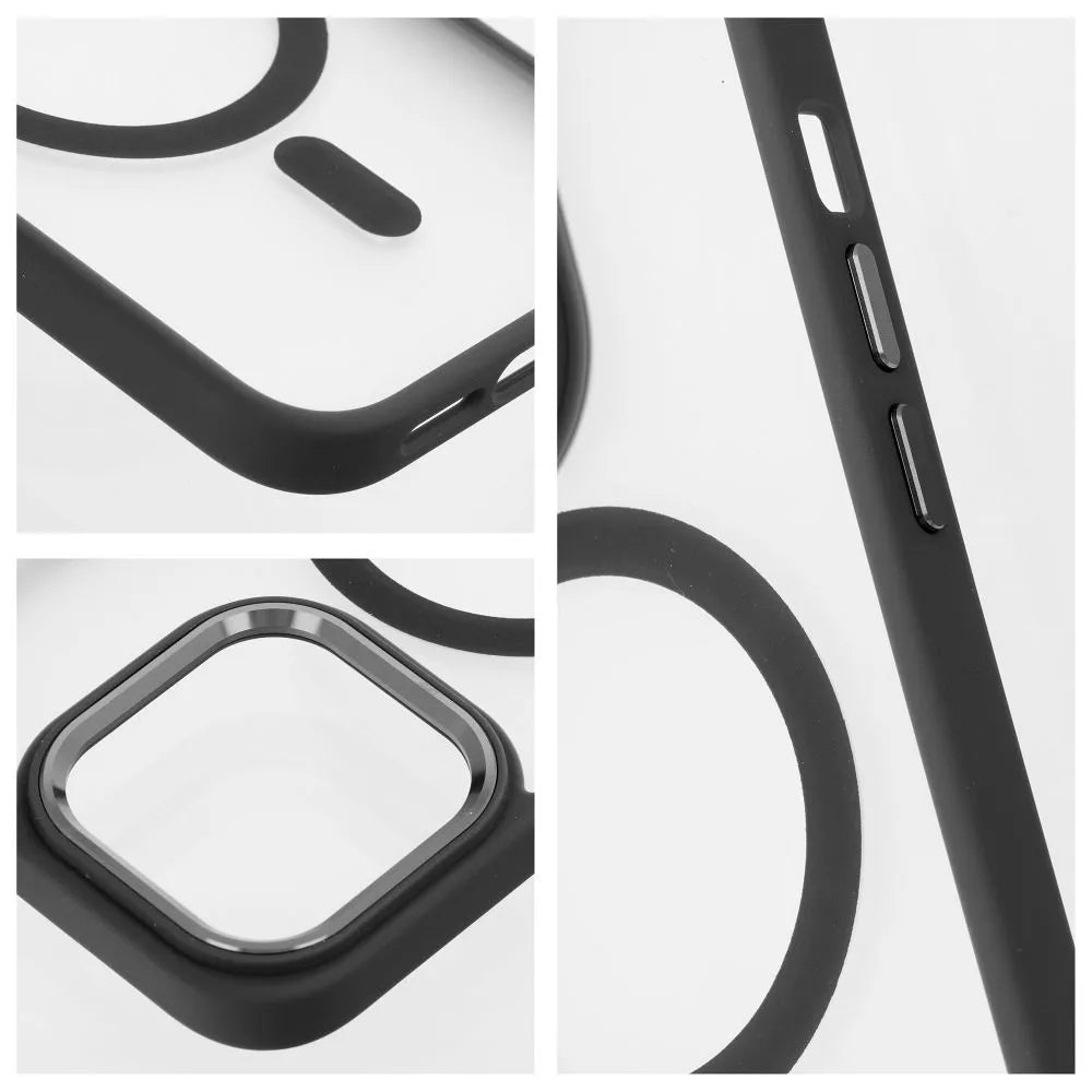Matte Mag Cover maska kompatibilna s MagSafe za iPhone 13 Pro Max crna