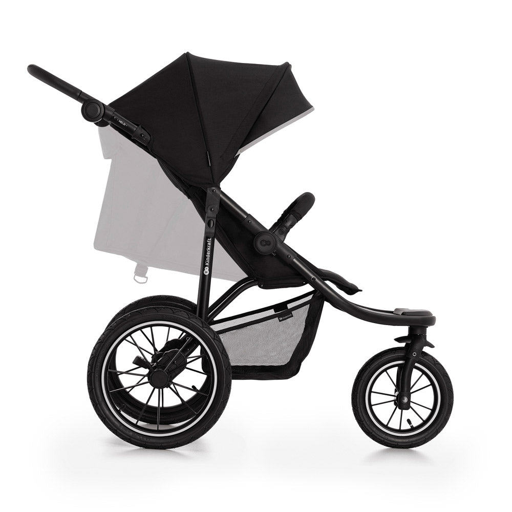 Kinderkraft sportska kolica s tri kotača HELSI 2, Black