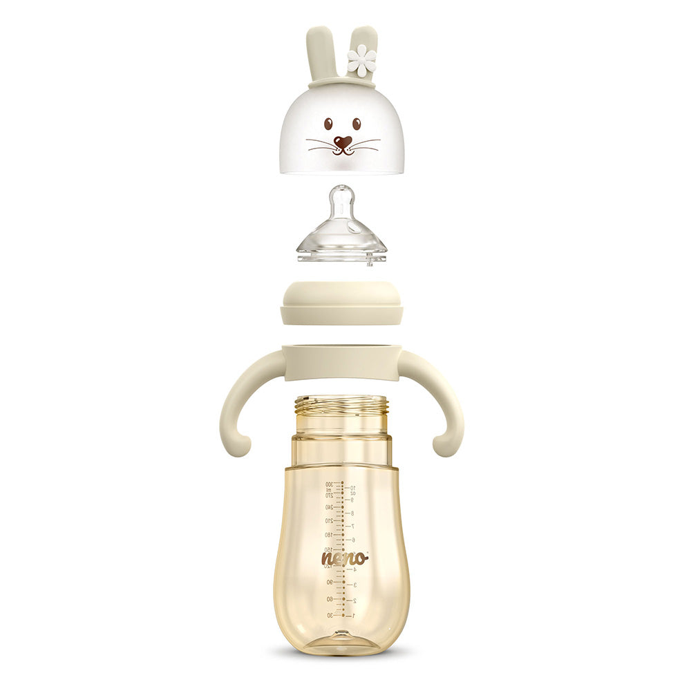 NENO MIO Rabbit 3u1 bočica za hranjenje 300 ml, Cream