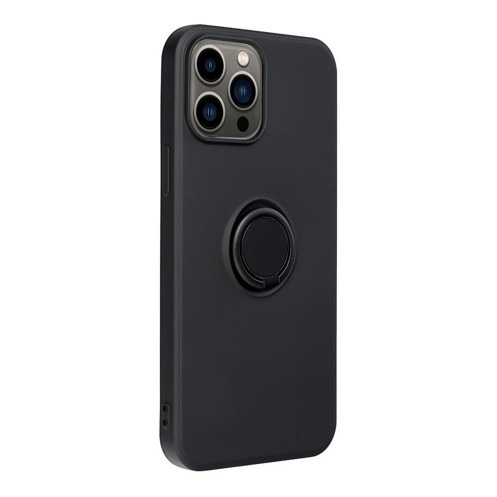 Forcell SILIKONOVÉ RING pouzdro pro IPHONE 13 PRO MAX černé