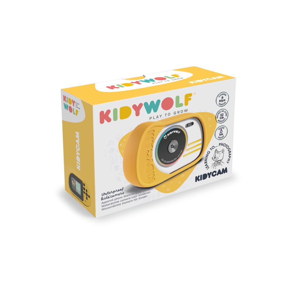 KIDYWOLF vodootporna kamera, žuta