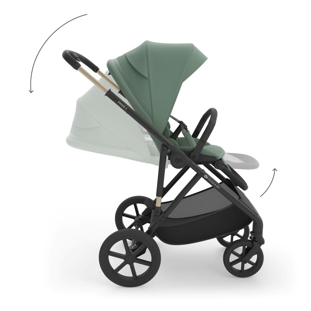 Kinderkraft Kolica Prime 3 3u1, Dark Green