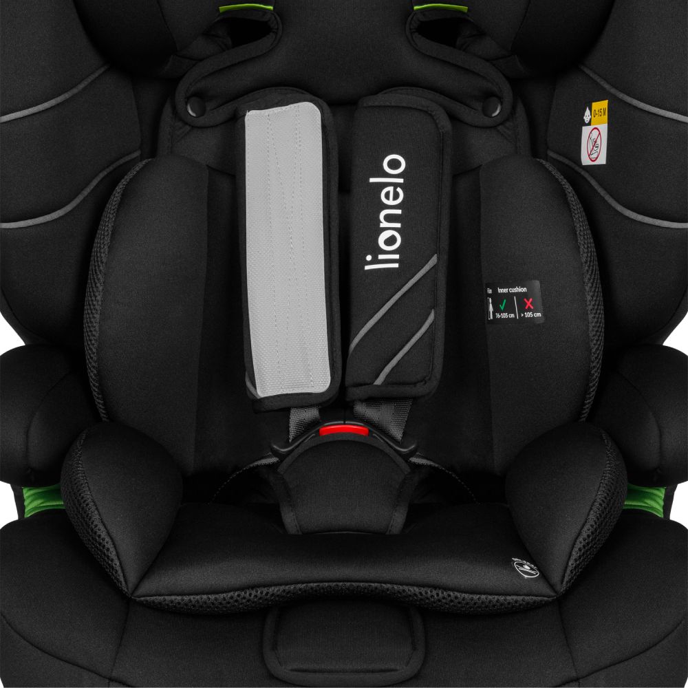 Lionelo autosjedalica Levi One i-Size 9-36 kg (76-150 cm), Black Carbon