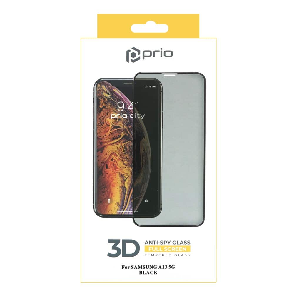 Prio 3D Anti-Spy tvrzené sklo pro Samsung A13 5G černé