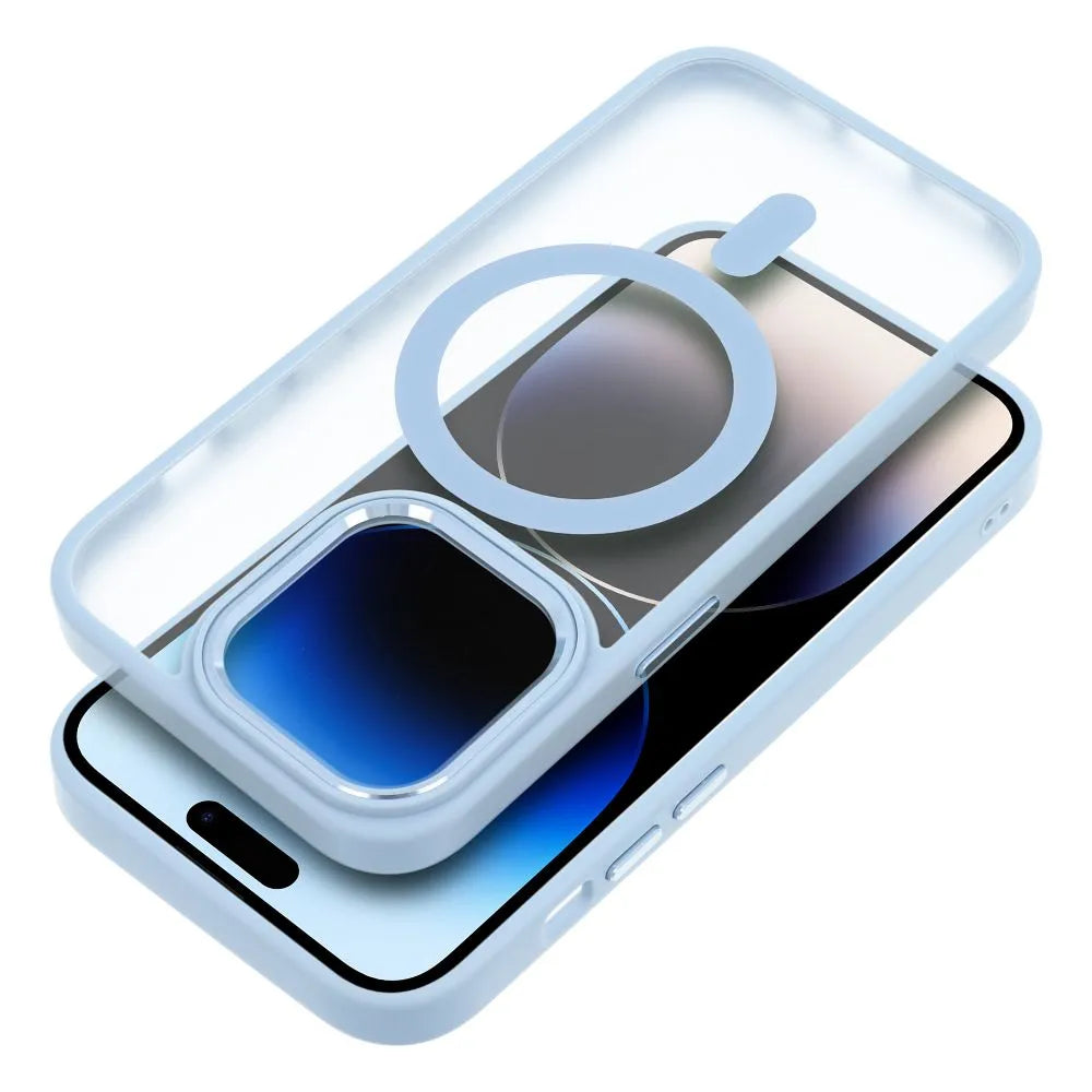 Matte Mag Cover kryt kompatibilní s MagSafe pro iPhone 12/12 PRO modrý
