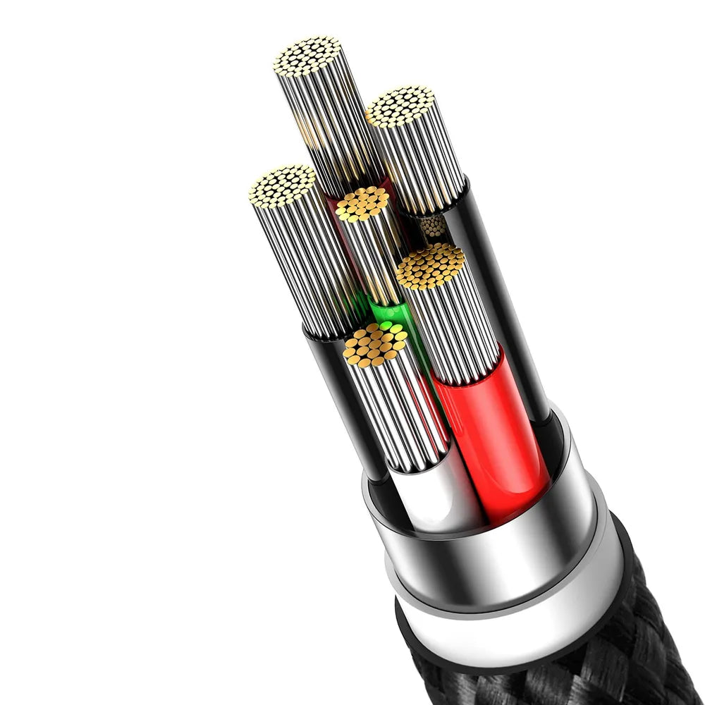 BASEUS kabel USB A na Type-C Power Delivery 100W Glimmer Series CADH000501 2m černý