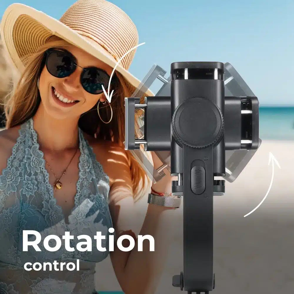 GIMBAL stabilizator selfie držač s bluetooth daljinskim upravljačem i stativom