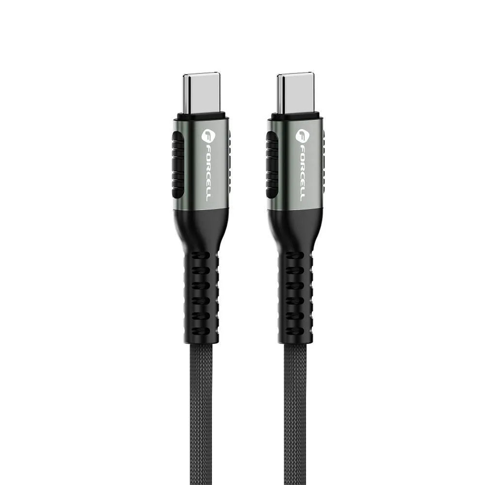 FORCELL F-ENERGY C263 Kabel Type-C na Type-C QC4.0 PD 5A 240W Cafule 2m černý