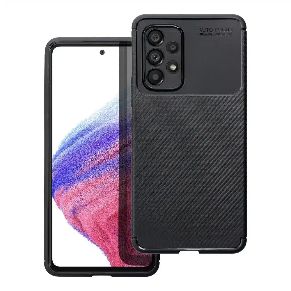 CARBON PREMIUM pouzdro pro SAMSUNG GALAXY A52 5G / A52 LTE (4G) / A52S černé