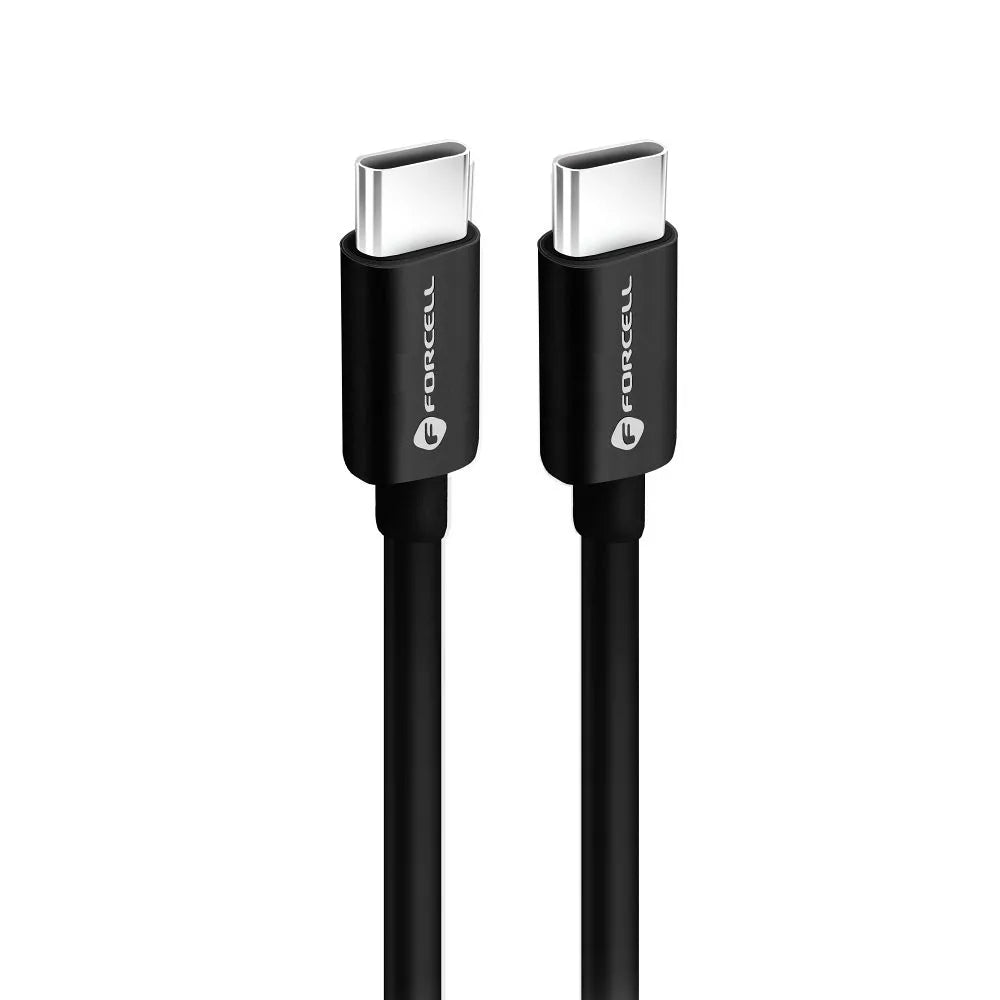 FORCELL kabel Type-C na Type-C QC4.0 3A/20V PD60W C338 50cm černý