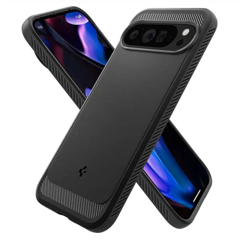 Spigen Rugged Armor kryt pro GOOGLE Pixel 9 Pro XL – matně černý