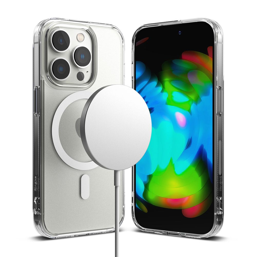 RINGKE FUSION MAGNETIC MAGSAFE POUZDRO PRO IPHONE 14 PRO MAX MATNÉ PRŮHLEDNÉ