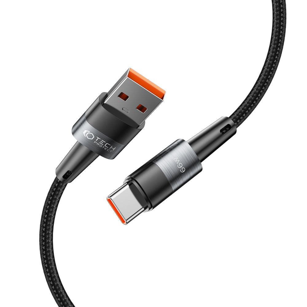 TECH-PROTECT ULTRABOOST KABEL TYPE-C 66W/6A 200CM ŠEDÝ