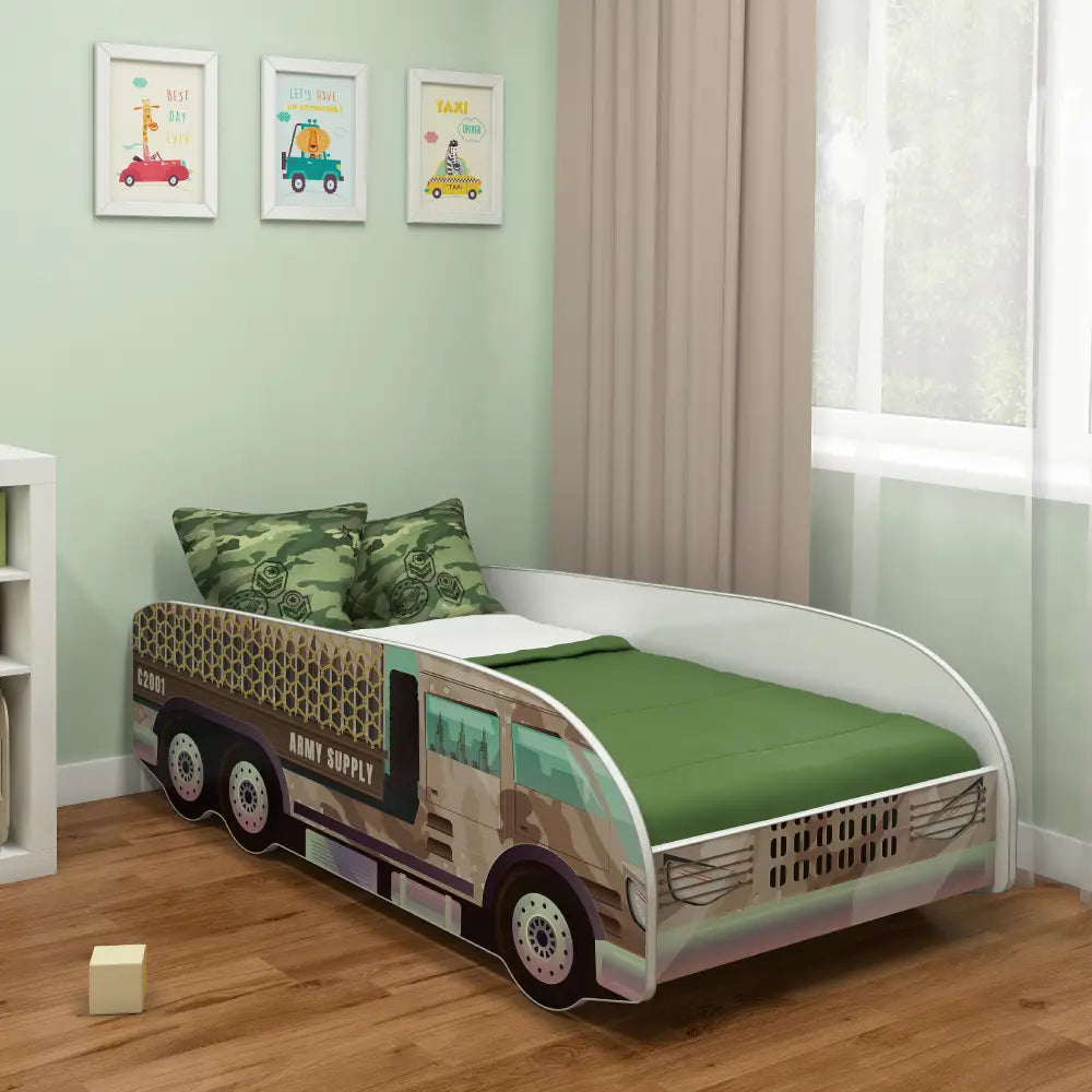 Dječji krevet ACMA TRUCK 180x80 cm 10 Vojska