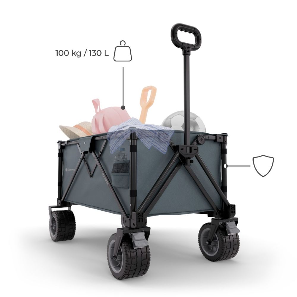 Kinderkraft Sklopiva kolica ROLLSTER 90x58 cm, Anthracite