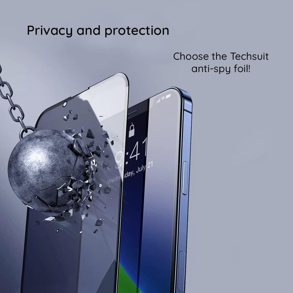 Techsuit – 111D tvrzené Privacy Full Glue sklo pro Honor X8a / X8 4G