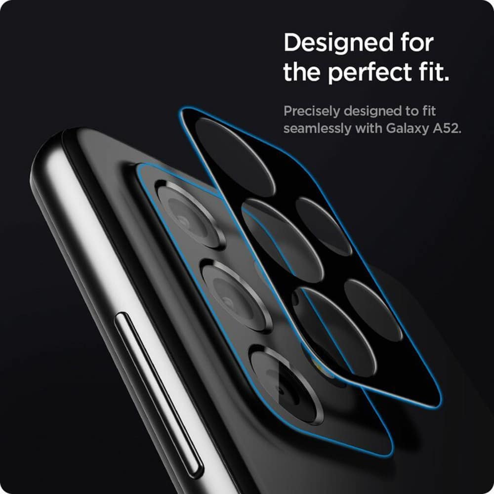 Techsuit - Celoplošné sklo pro fotoaparát - Samsung Galaxy A52 4G / A52 5G / A52s 5G - černé