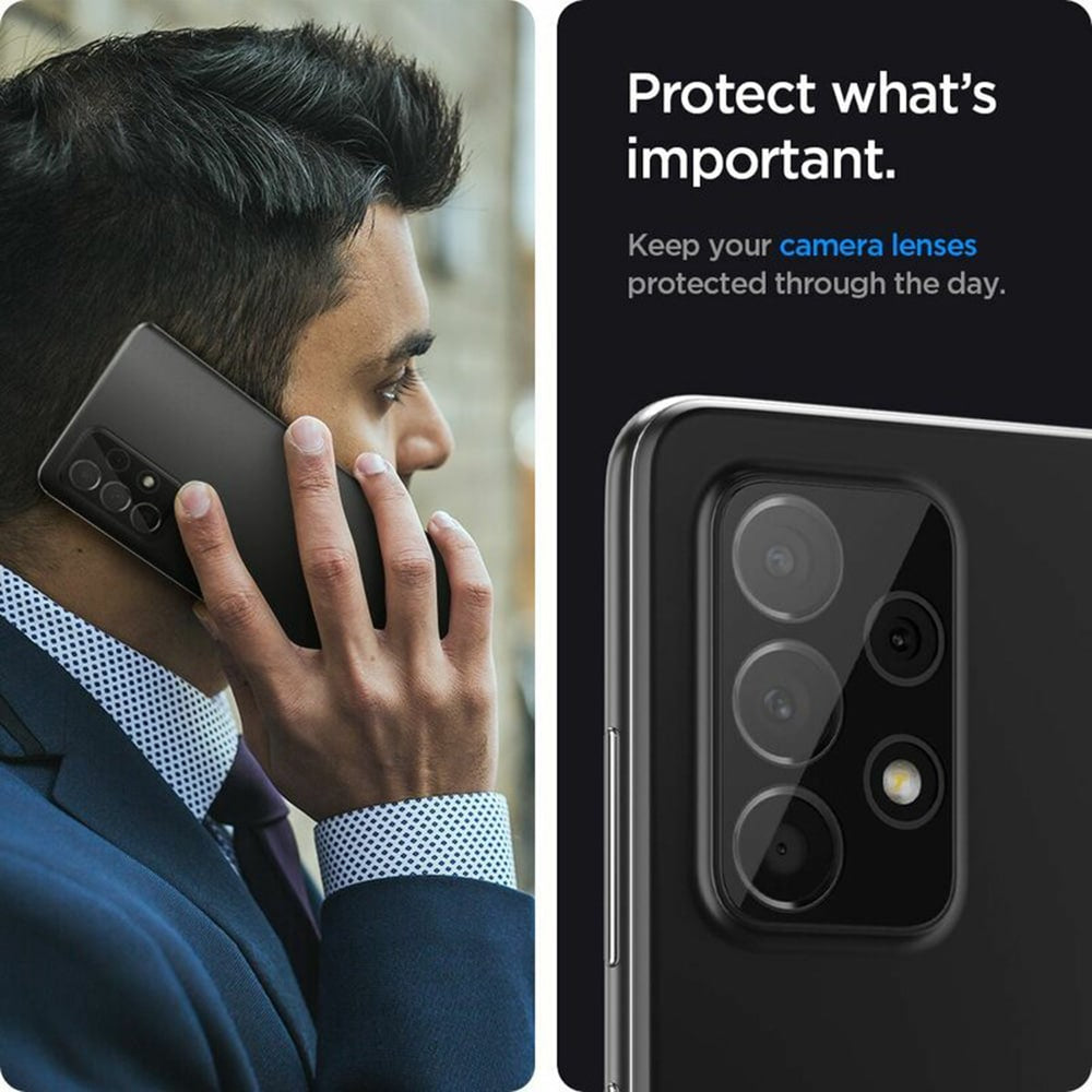 Techsuit - Celoplošné sklo pro fotoaparát - Samsung Galaxy A52 4G / A52 5G / A52s 5G - černé