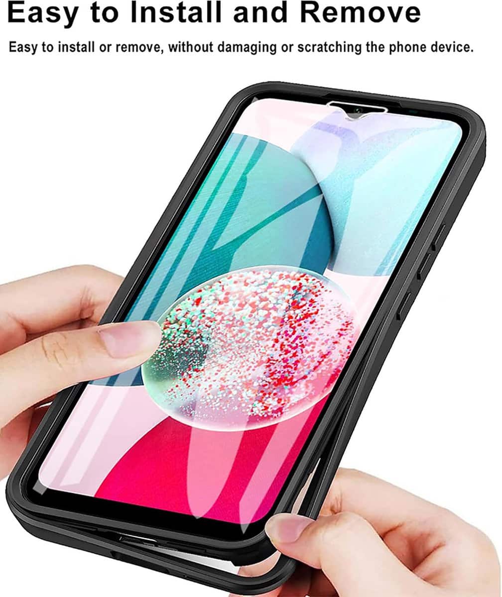 Techsuit – ColorVerse 360 Series oboustranný ochranný kryt pro Samsung Galaxy A14 4G / A14 5G – černá