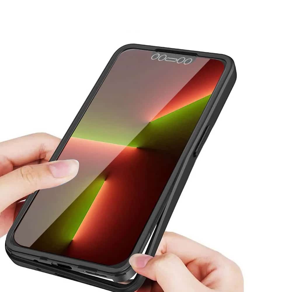 Techsuit - ColorVerse 360 Series oboustranný ochranný kryt pro iPhone 13 Pro Max - černá