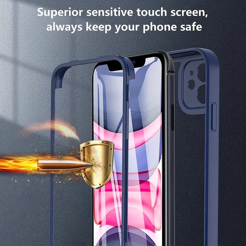 Techsuit - ColorVerse 360 Series oboustranný ochranný kryt pro iPhone 11 - černý