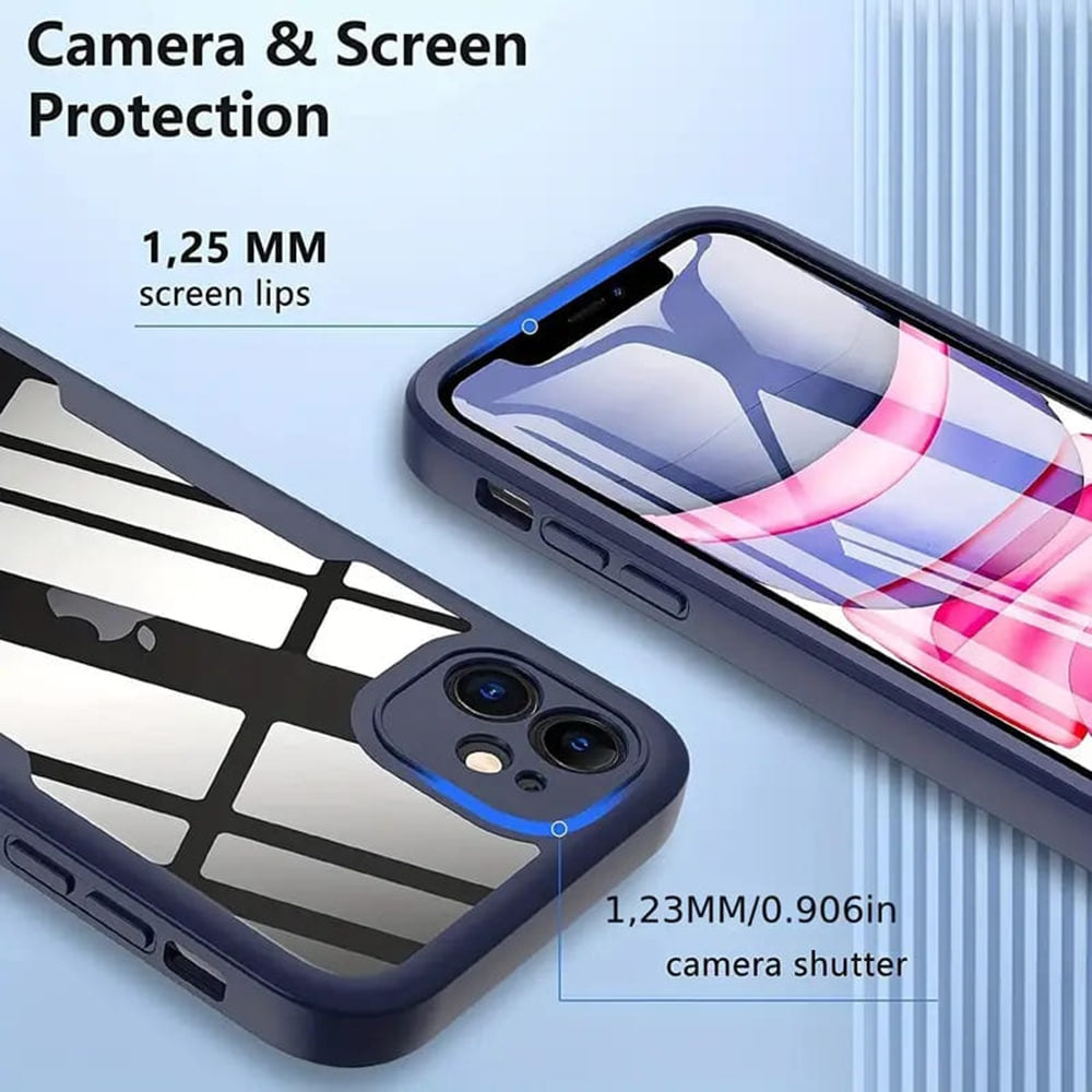 Techsuit - ColorVerse 360 Series oboustranný ochranný kryt pro iPhone 11 - černý
