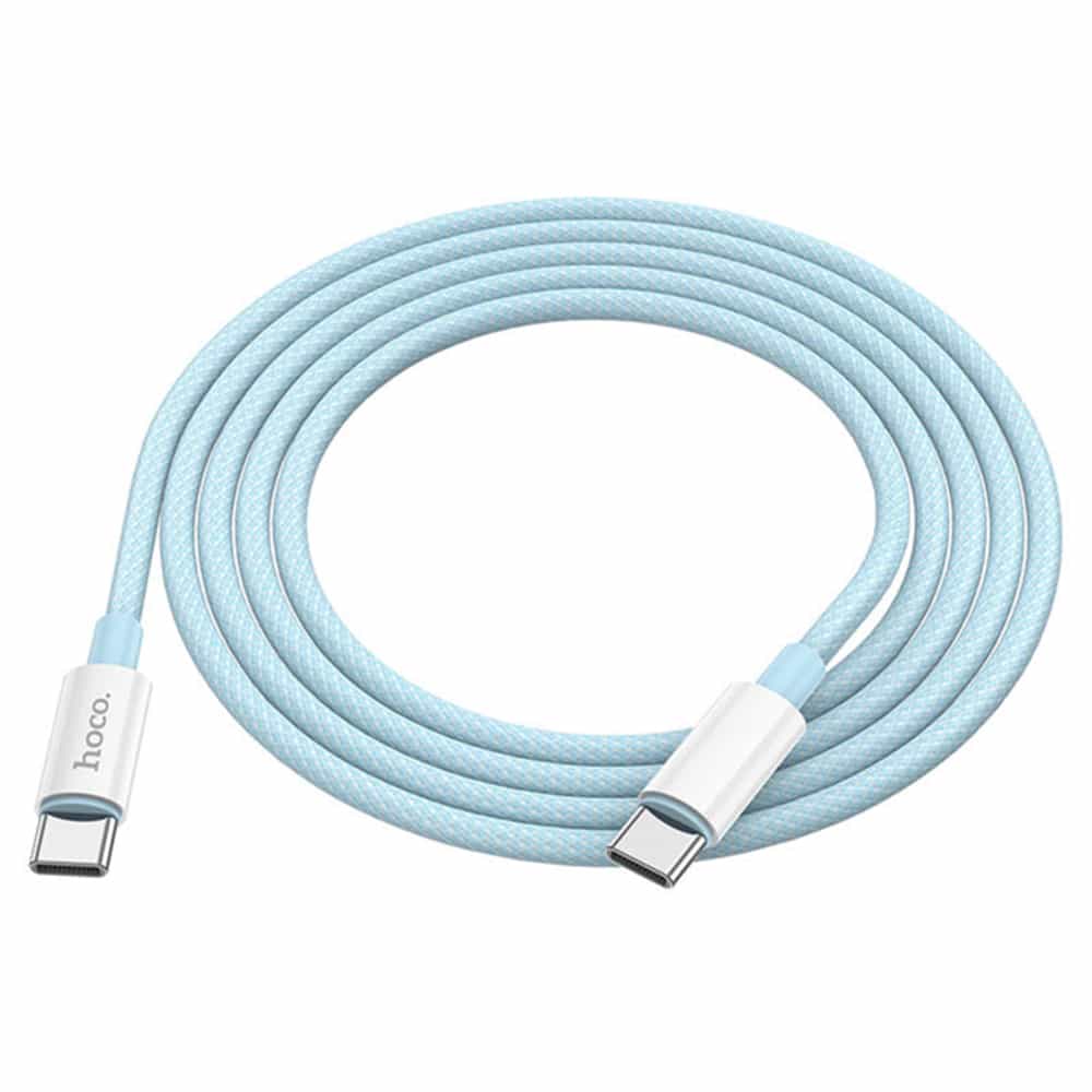 HOCO - datový kabel (X68 True Color) - USB Type-C na USB Type-C 100W 3A, 200 cm - modrý