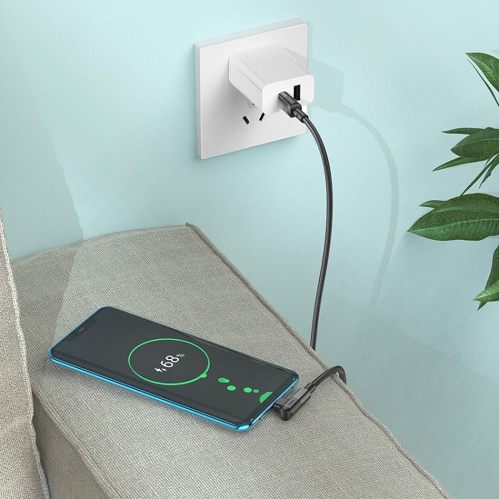 Hoco - Nabíjecí kabel (U108) - USB Type-C na USB Type-C PD 100W 5A 1.2m - černý