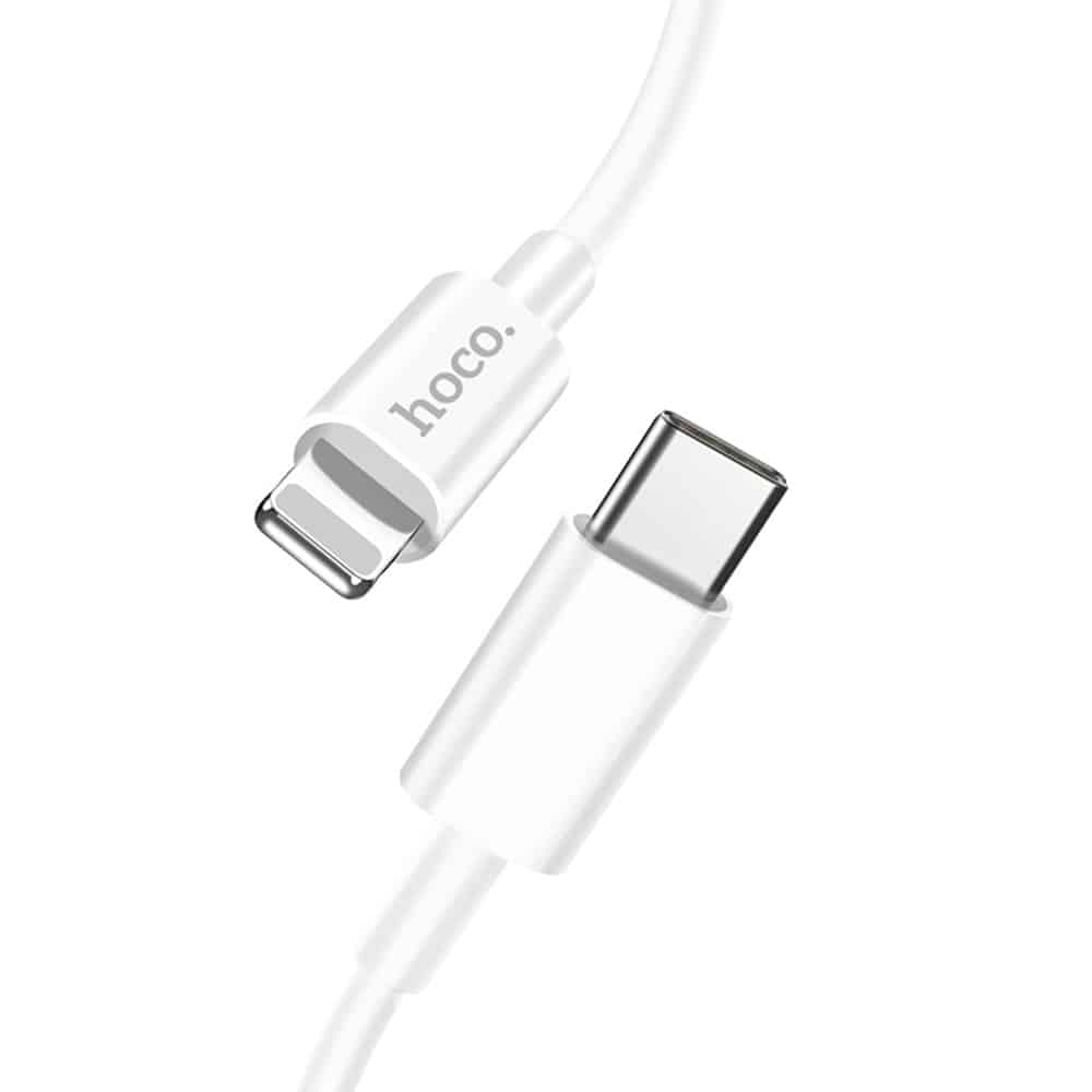 Hoco - Datový kabel Swift PD (X36) - USB Type-C na Lightning, 18W, 3A, 1.0m - Bílý