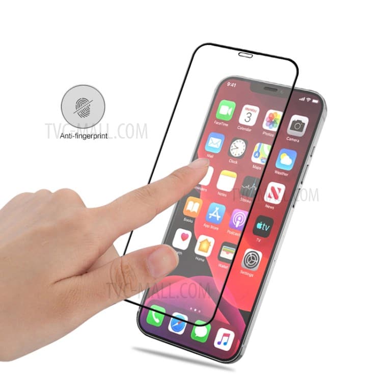 Mocolo - 3D zakřivené plně adhezivní sklo pro iPhone 12 Pro Max - černé