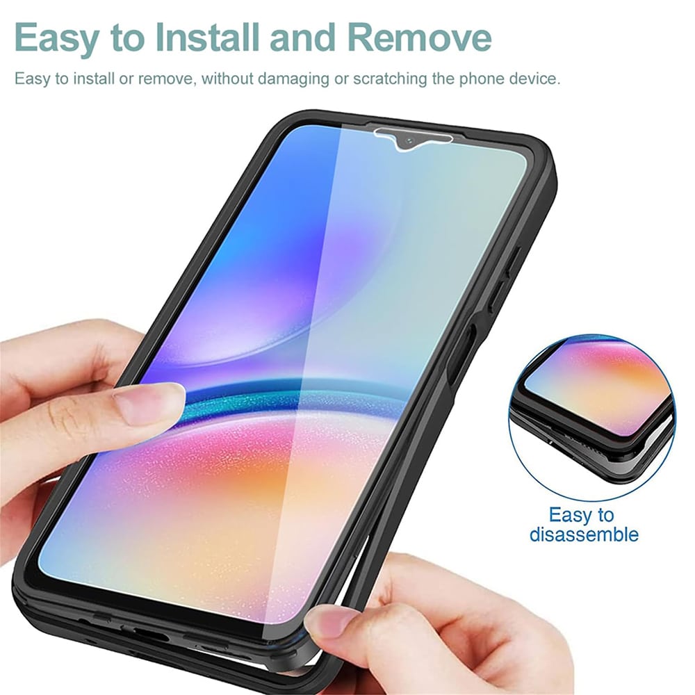 Techsuit – ColorVerse 360 Series oboustranný ochranný kryt pro Samsung Galaxy A25 5G – černý