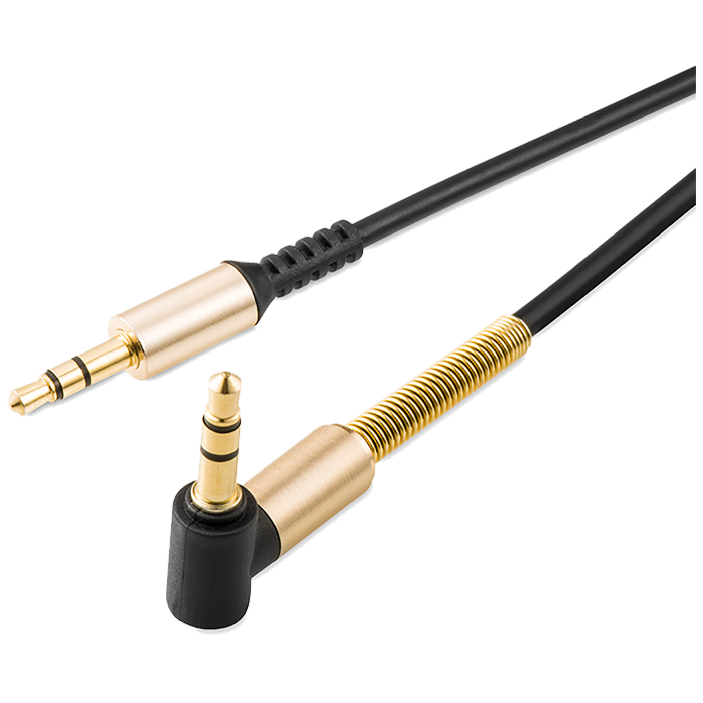 hoco. Audio kabel 3,5 mm, délka 1,0 metru, černý - UPA02 Spring Audio AUX BK