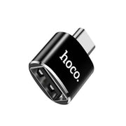 HOCO - OTG adapter (UA5) - USB-A na USB Type-C Plug & Play 480 Mbps -crni