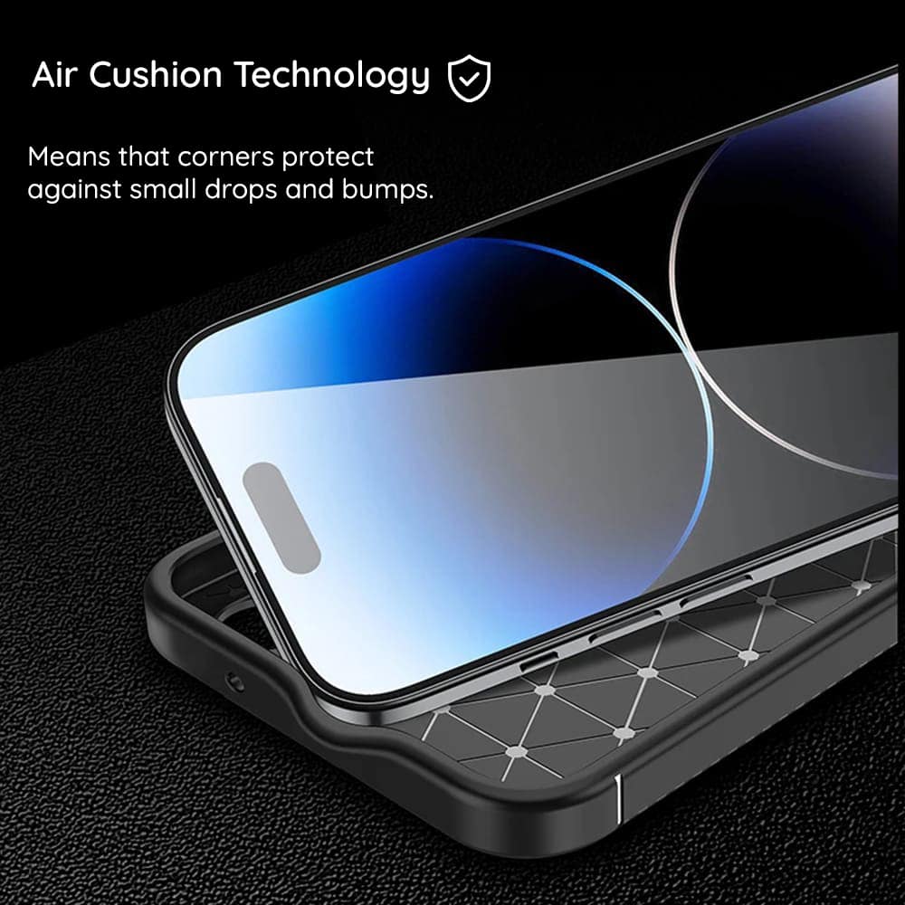 Techsuit – CarbonFiber pouzdro pro Xiaomi Redmi Note 13 4G – černé