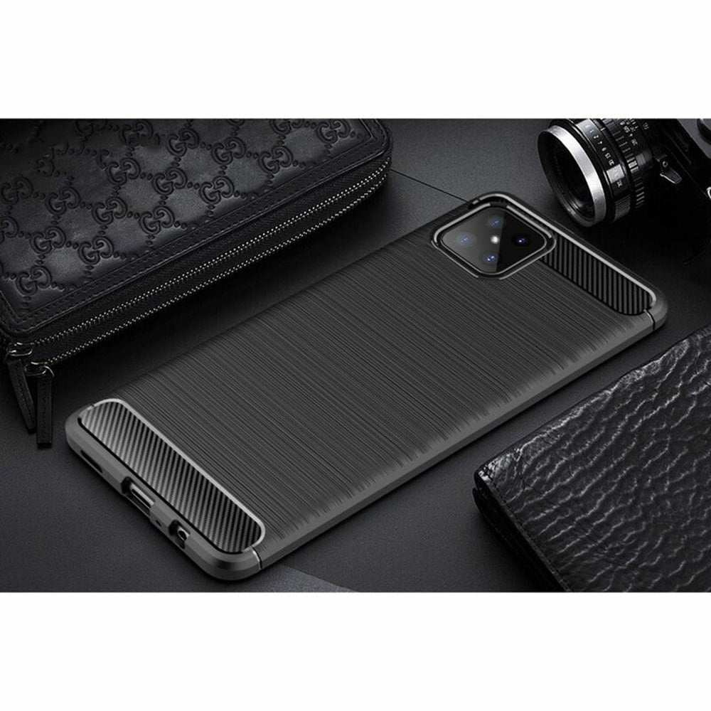 Techsuit Carbon Silicone obal na Honor X8 – černý