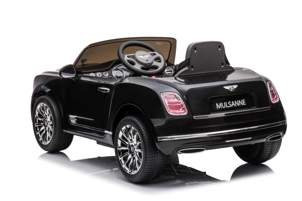 Licencirani auto na akumulator Bentley Mulsanne - crni/lakirani