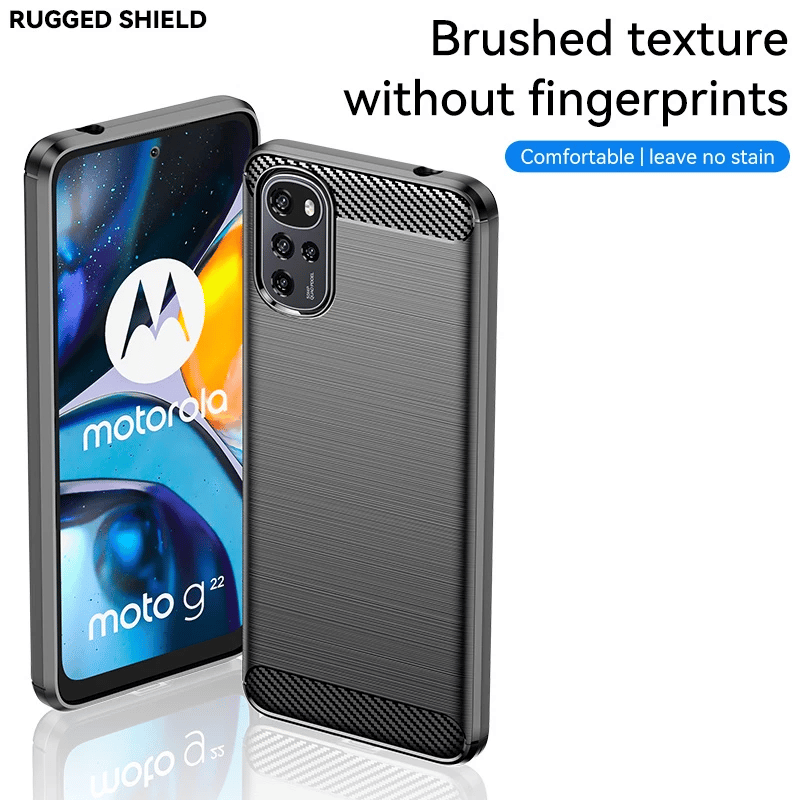 Techsuit Carbon Silicone pouzdro pro Motorola Moto G22