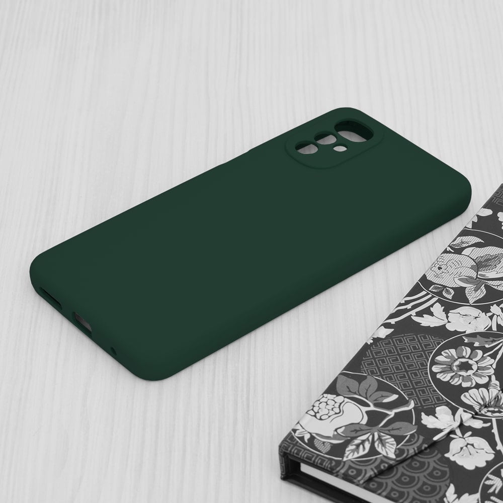 Techsuit Soft Edge Silicone pouzdro pro Motorola Moto G22 tmavě zelené