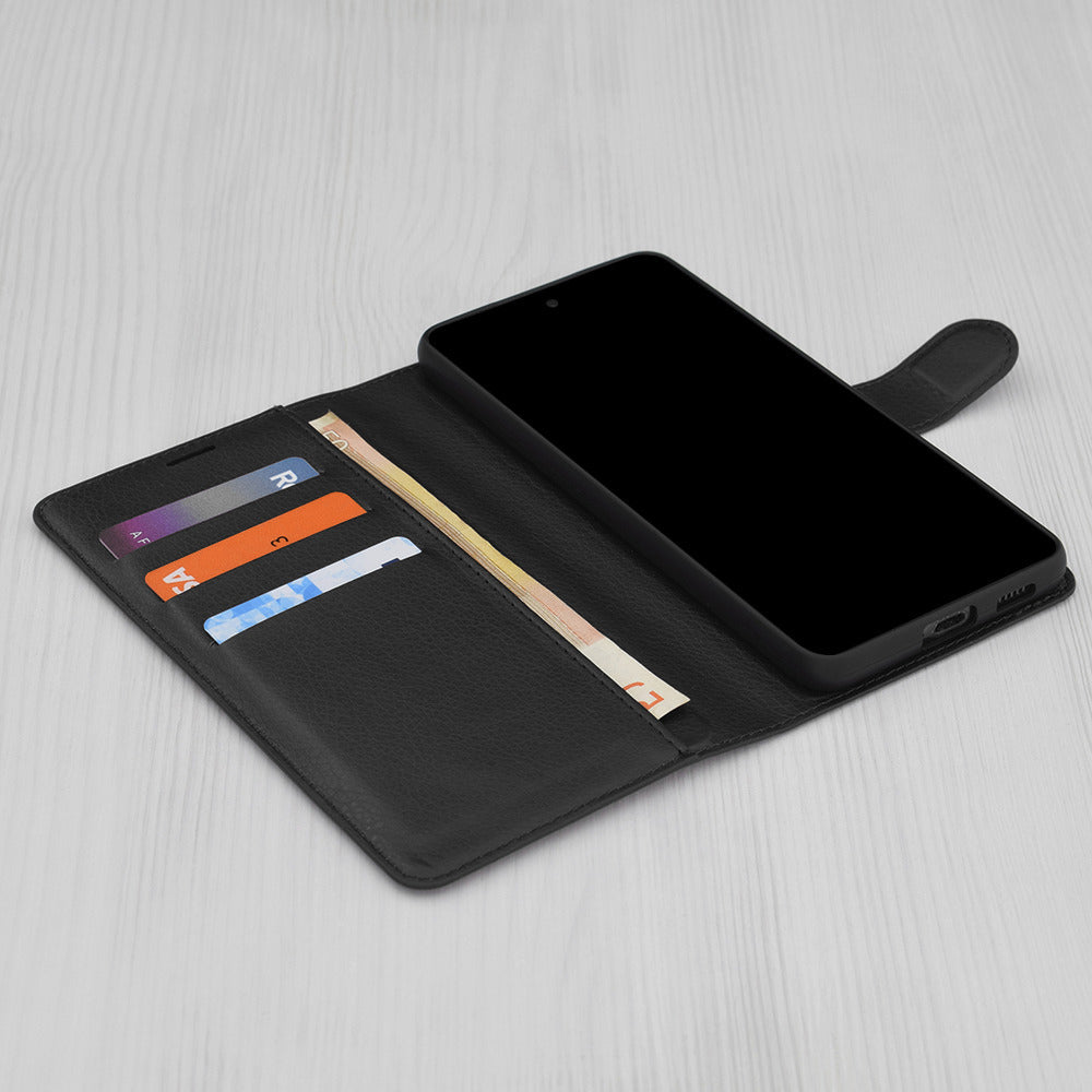 Techsuit Leather Folio flipové pouzdro pro Honor 400 Lite – černé