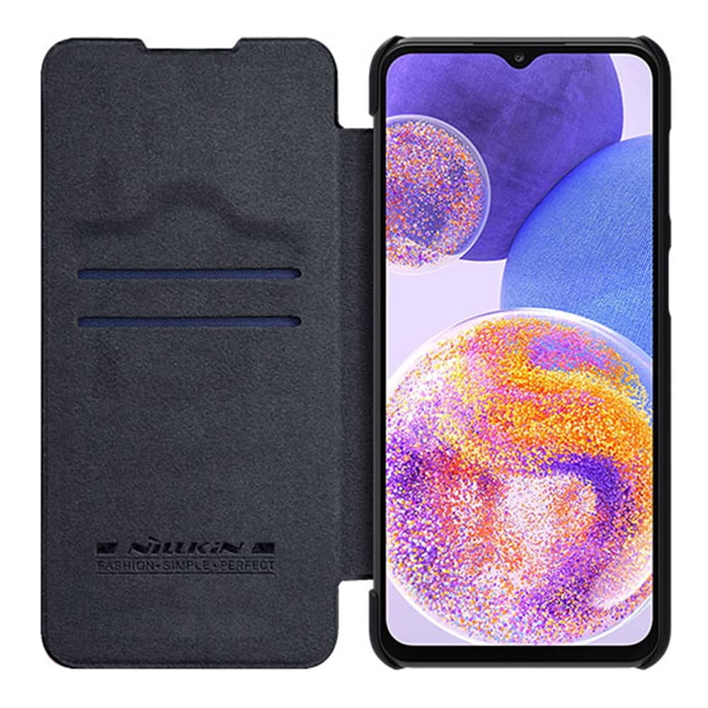 Nillkin – Qin Leather Case – Samsung Galaxy A23 4G / A23 5G – Černá