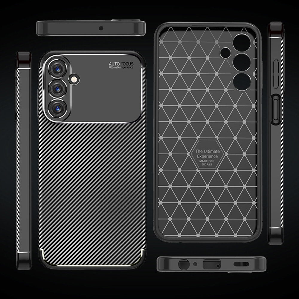 Techsuit – CarbonFiber kryt pro Samsung Galaxy A25 5G – černý