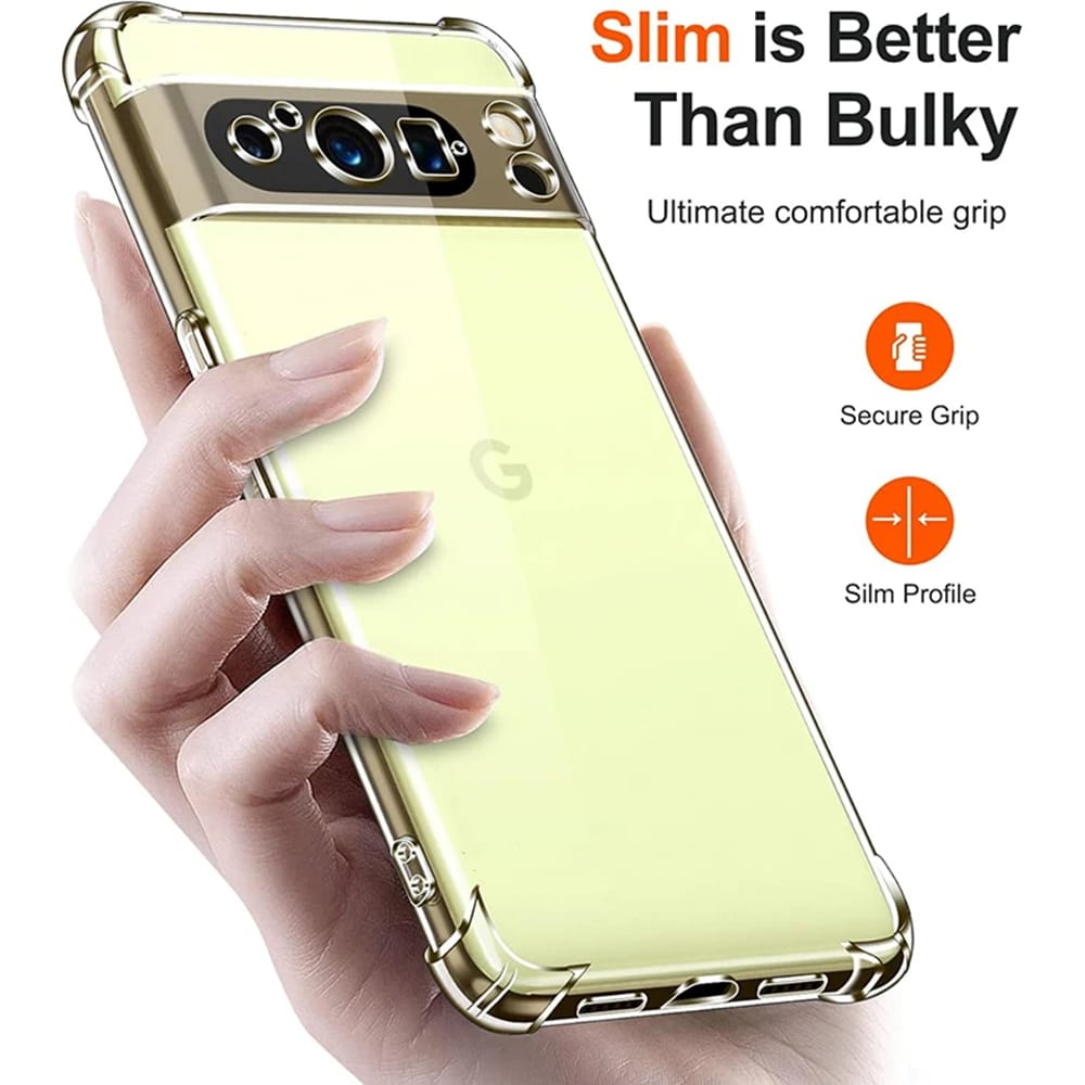 Techsuit Shockproof Clear Silicone průhledné silikonové pouzdro odolné proti nárazům pro Google Pixel 9 Pro XL