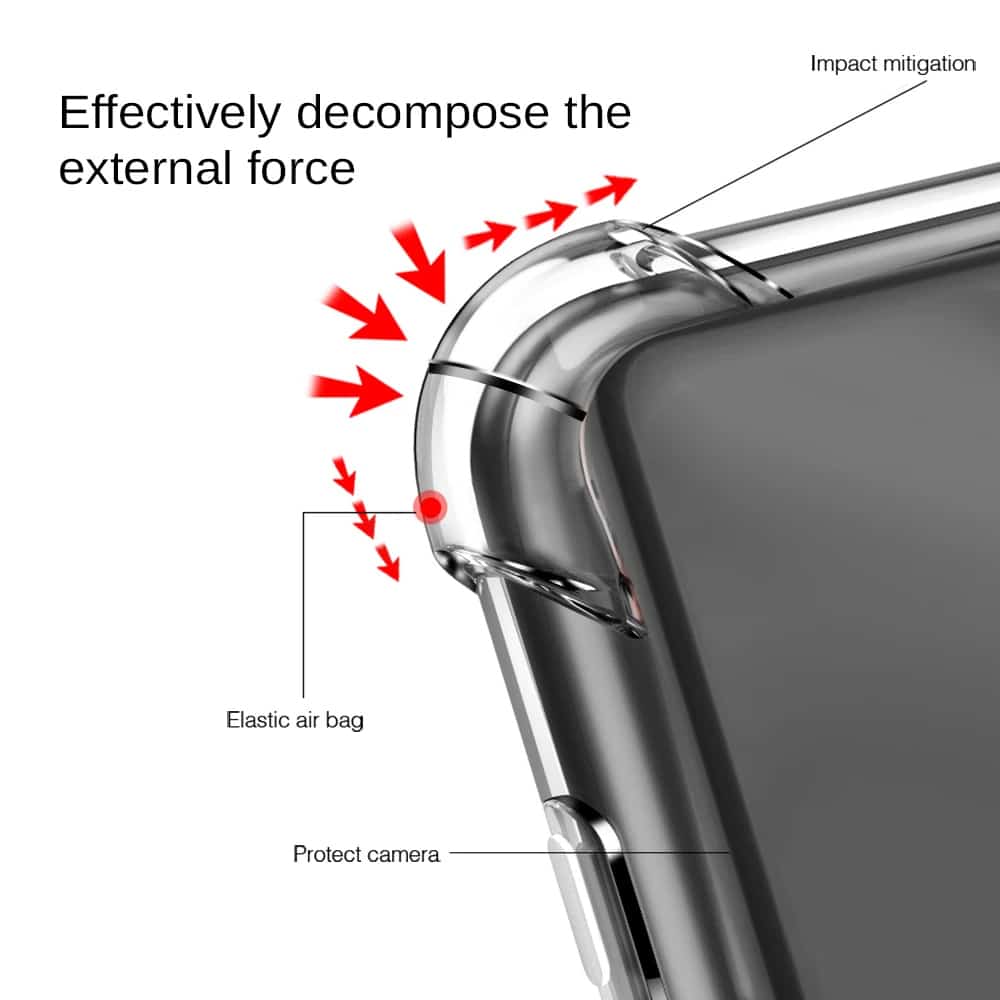 Techsuit Shockproof Clear Silicone průhledné pouzdro odolné proti nárazům pro Honor 200 Lite