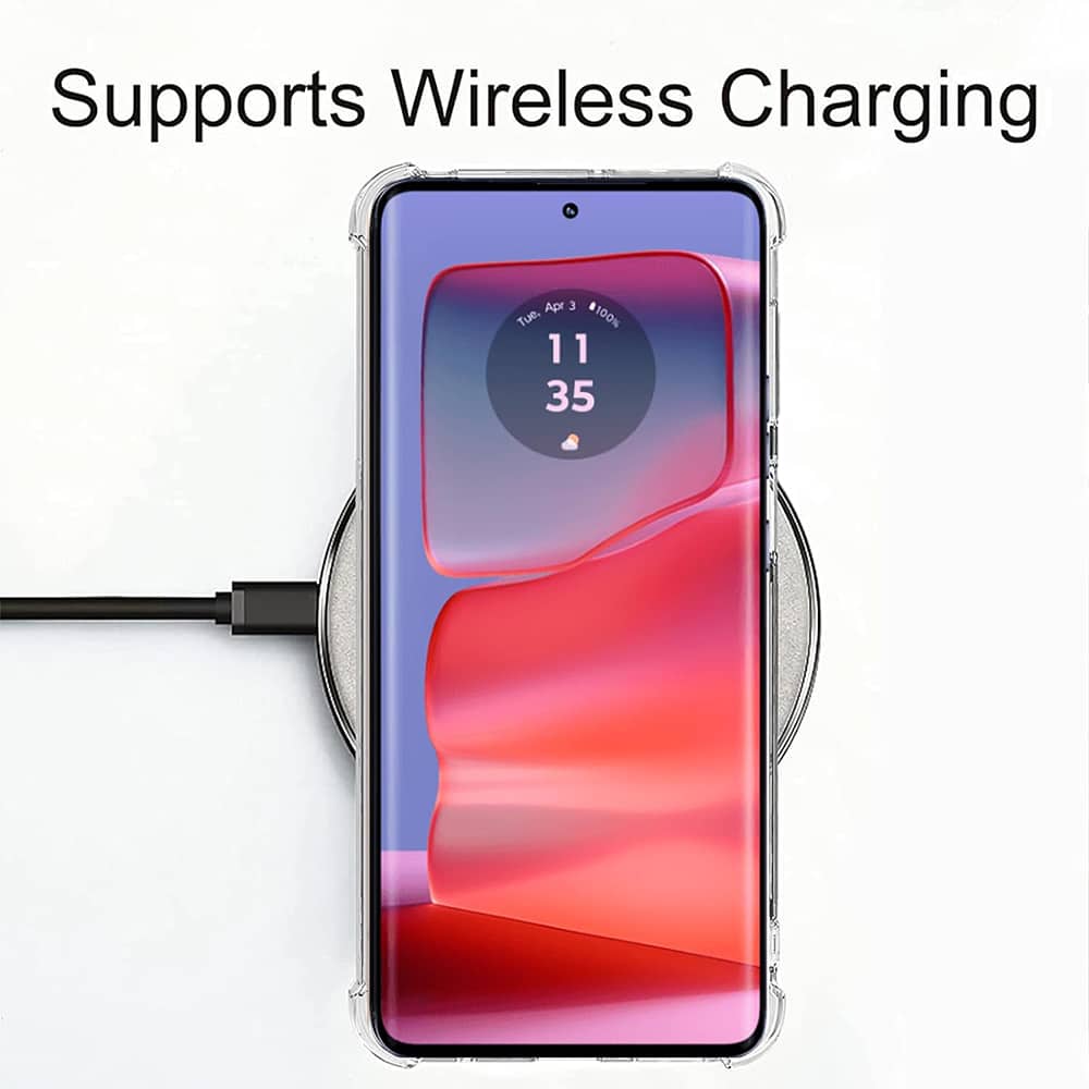 Techsuit Shockproof Clear Silicone průhledné silikonové pouzdro odolné proti nárazům pro Motorola Edge 50 Pro
